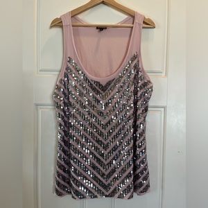 XL Express sequin tank